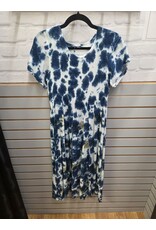 SMOCKED SHORT SLV DRESS - ONE SIZE