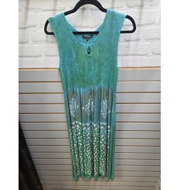 SMOCKED SLVLESS ONE SIZE DRESS