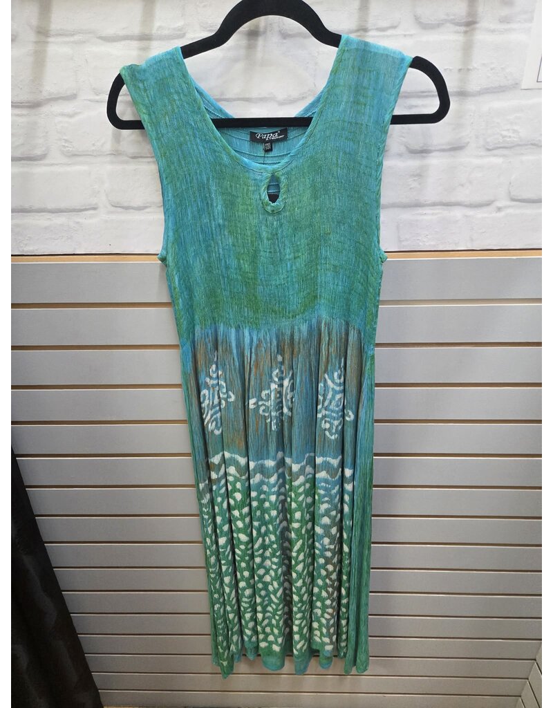 SMOCKED SLVLESS ONE SIZE DRESS