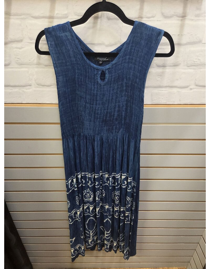 SMOCKED SLVLESS ONE SIZE DRESS