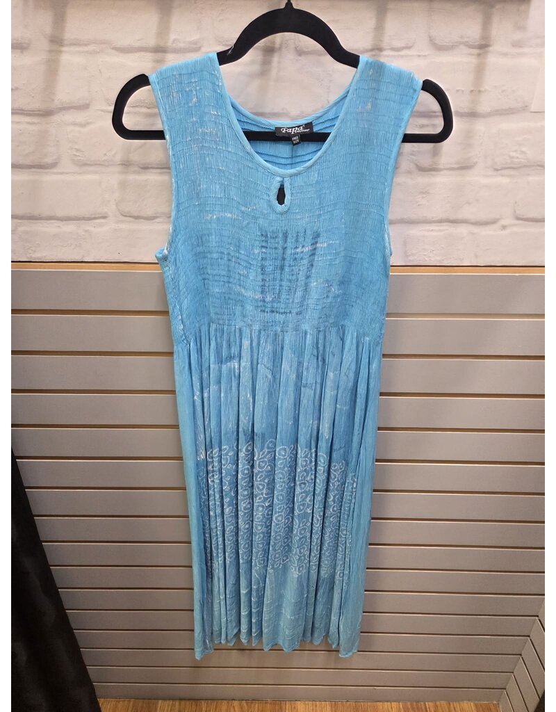 SMOCKED SLVLESS ONE SIZE DRESS