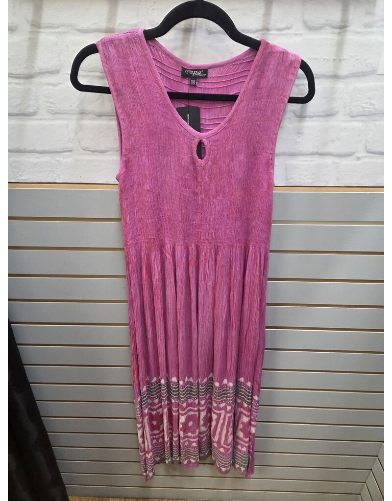 SMOCKED SLVLESS ONE SIZE DRESS