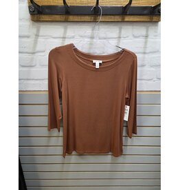 TRIBAL BOAT NECK 3/4 SLV TOP