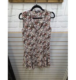 SLVLESS BLUSH FLORAL DRESS