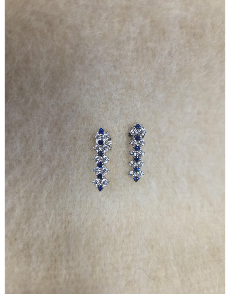 STERLING SILVER CZ EARRINGS