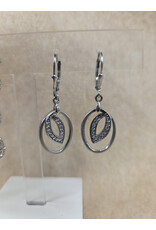 STERLING SILVER CZ EARRING
