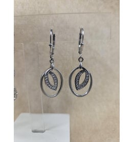 STERLING SILVER CZ EARRING