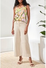 TRIBAL COMFORT STRETCH HIGH RISE PALAZZO PANTS-CANVAS