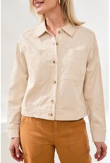 TRIBAL L/S BTN FRONT JACKET-CANVAS