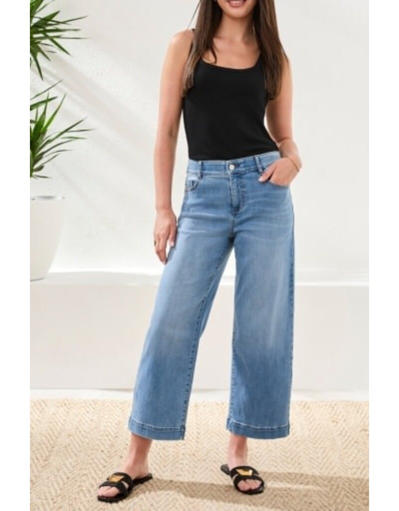TRIBAL AUDREY HUGGING WIDE CROP JEANS