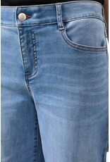 TRIBAL AUDREY HUGGING WIDE CROP JEANS-COASTALBLUE