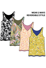 TRIBAL WEAR 2 WAYS REVERSIBLE CAMI-RAINFOREST