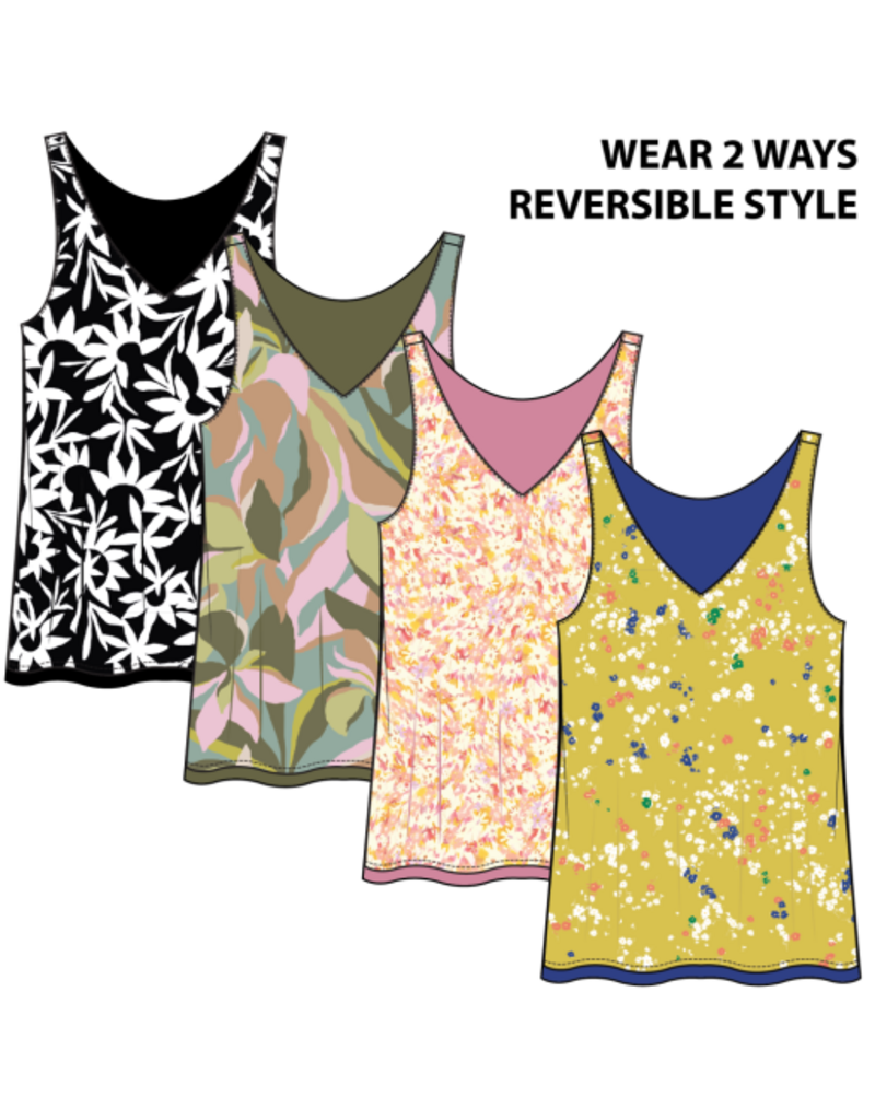 TRIBAL WEAR 2 WAYS REVERSIBLE CAMI-RAINFOREST