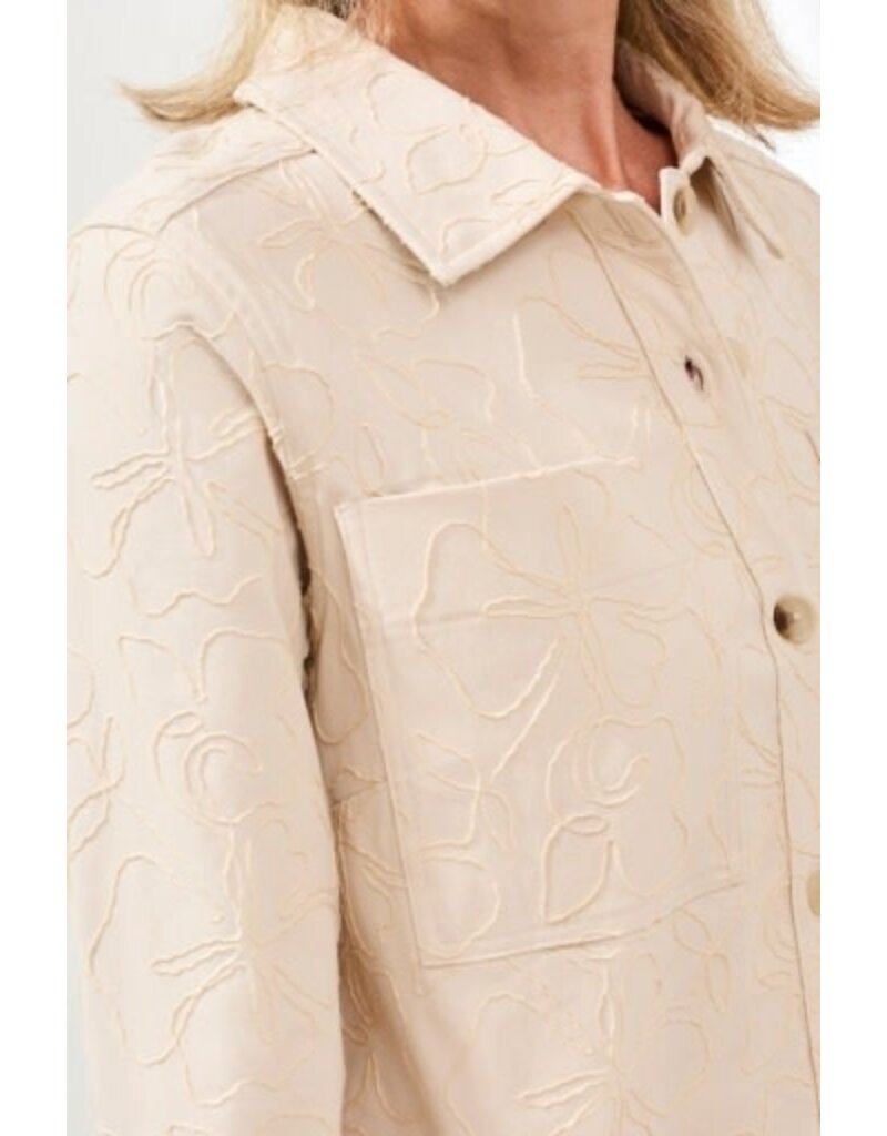 TRIBAL L/S BTN FRONT JACKET-CANVAS