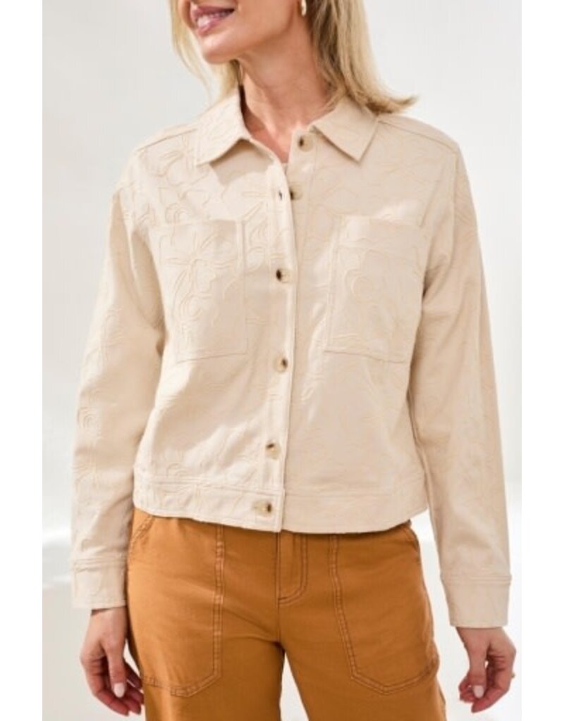 TRIBAL L/S BTN FRONT JACKET-CANVAS