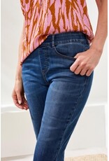 TRIBAL AUDREY PULL ON PEDAL PUSHER JEANS-FADEDBLUE