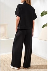 TRIBAL TECHNO LUX - S/S MOCK NECK TOP W/ZIPPER