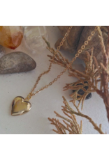 PIKA & BEAR TOTAL ECLIPSE OF THE HEART GOLD LOCKET NECKLACE