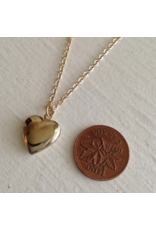 PIKA & BEAR TOTAL ECLIPSE OF THE HEART GOLD LOCKET NECKLACE