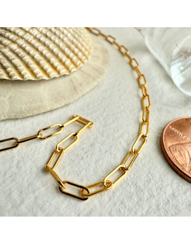 PIKA & BEAR PETIT MONTMARTRE SMALL PAPERCLIP CHAIN GOLD