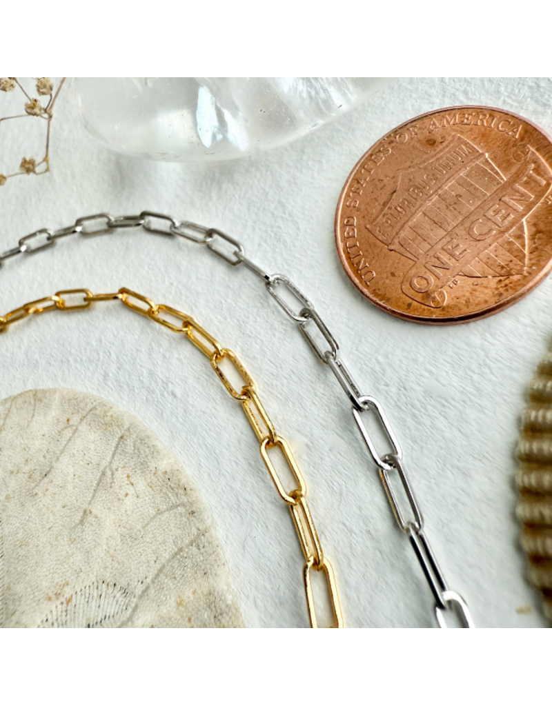 PIKA & BEAR PETIT MONTMARTRE SMALL PAPERCLIP CHAIN GOLD