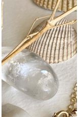 PIKA & BEAR MINUET BLACK SEED PEARL NECKLACE w/GOLD