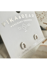 PIKA & BEAR BENALTO TINY HORSESHOE STUD EARRINGS