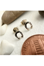 PIKA & BEAR BENALTO TINY HORSESHOE STUD EARRINGS
