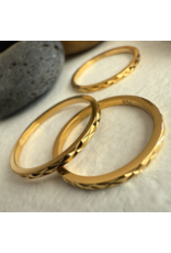 PIKA & BEAR SID DIAMOND PATTERN RING