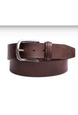 SILVER JEANS LEATHER STITCH DETAIL ANTIQUE BUCKLE - 40MM