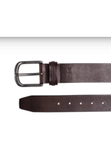 SILVER JEANS LEATHER STITCH DETAIL ANTIQUE BUCKLE - 40MM