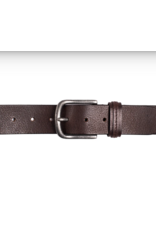 SILVER JEANS LEATHER STITCH DETAIL ANTIQUE BUCKLE - 40MM