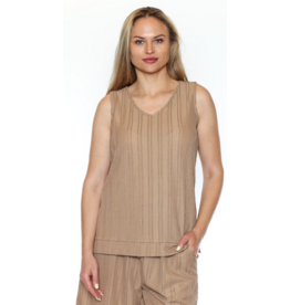 TEXTURED TAUPE TANK