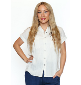 OFF WHITE BLOUSE S/SLV COTTON