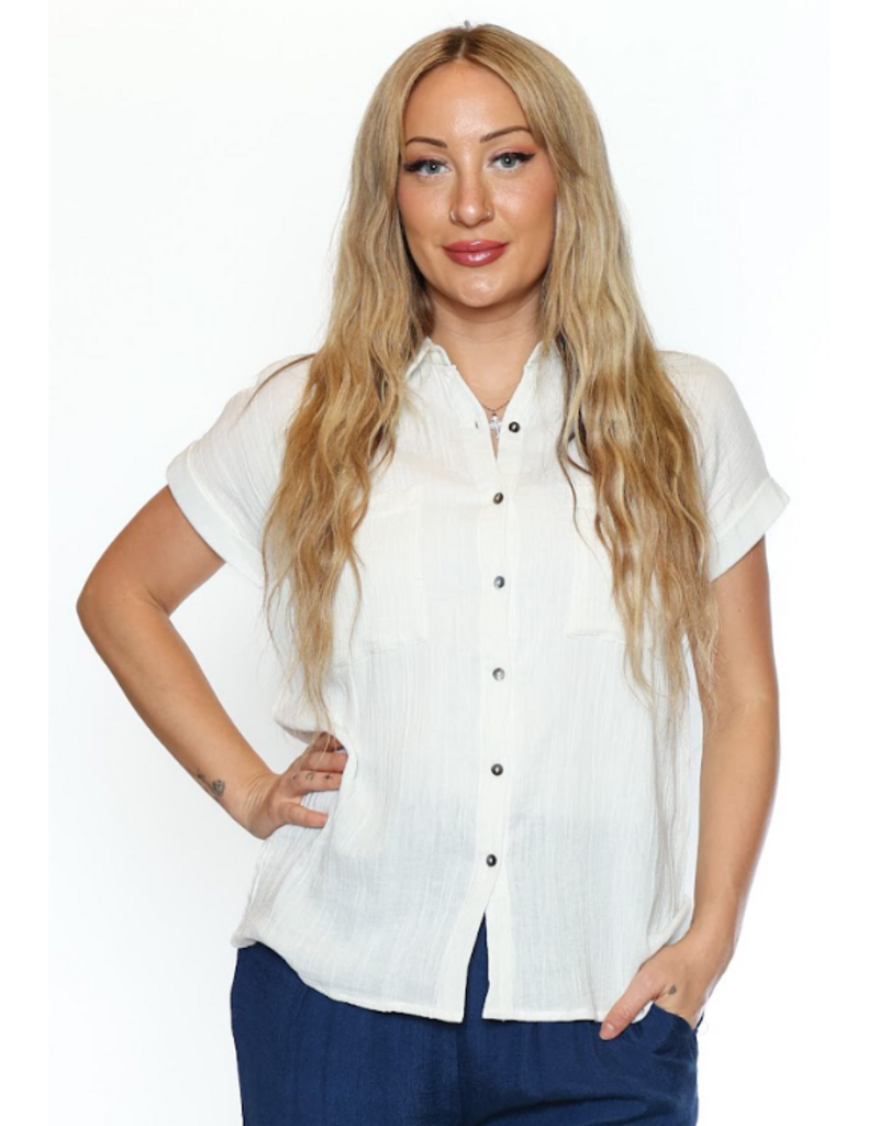 OFF WHITE BLOUSE S/SLV