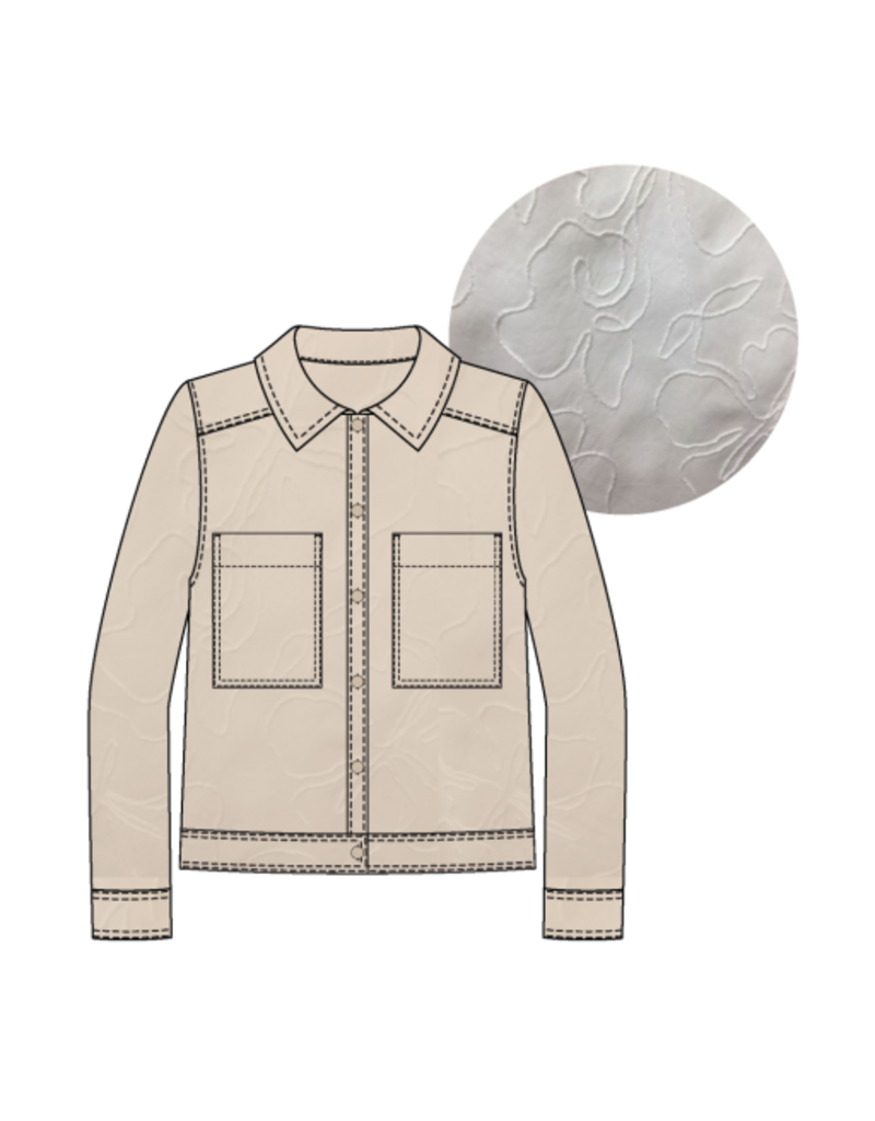 TRIBAL L/S BTN FRONT JACKET-CANVAS