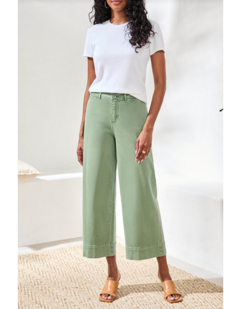 TRIBAL COMFORT STRETCH HIGH RISE PALAZZO PANTS-CANVAS