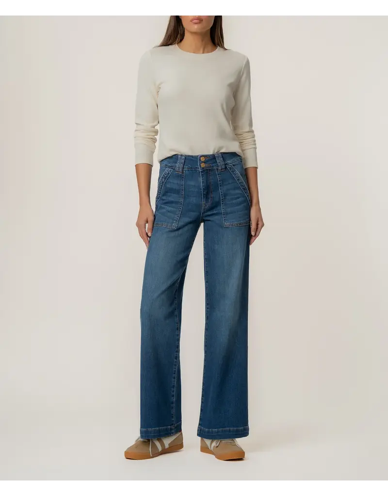 KUT JODI HIGH RISE STRAIGHT LEG - PORKCHOP FRNT POCKETS