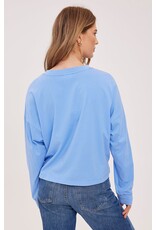GENTLE FAWN CHRISTY COTTON LONG SLEEVE TOP - BLUEBELL