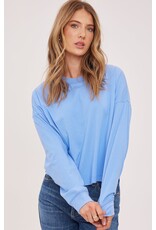 GENTLE FAWN CHRISTY COTTON LONG SLEEVE TOP - BLUEBELL