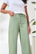 TRIBAL COMFORT STRETCH HIGH RISE PALAZZO PANTS-CANVAS