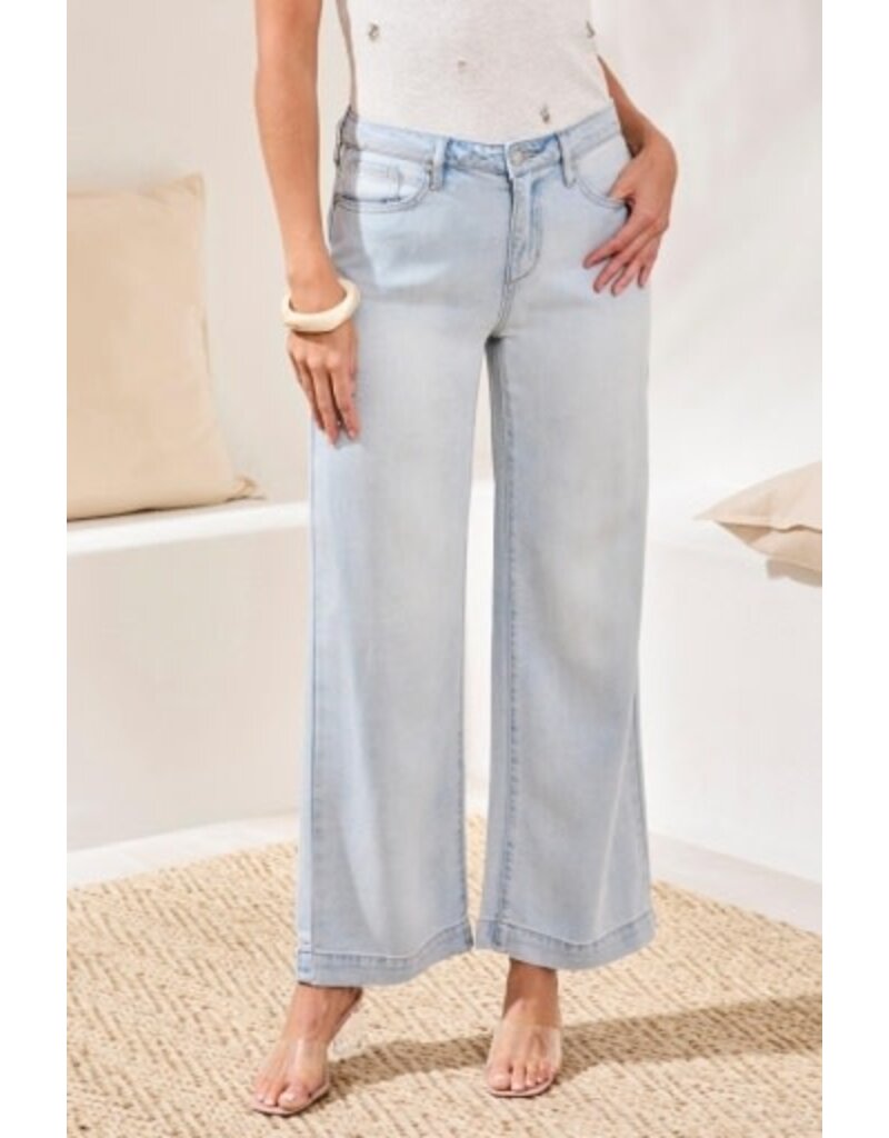 TRIBAL AUDREY HUGGING FLOWY WIDE DENIM-BONDIBEACH