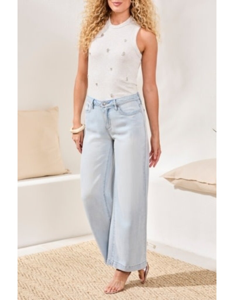 TRIBAL AUDREY HUGGING FLOWY WIDE DENIM-BONDIBEACH