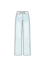 TRIBAL AUDREY HUGGING FLOWY WIDE DENIM-BONDIBEACH