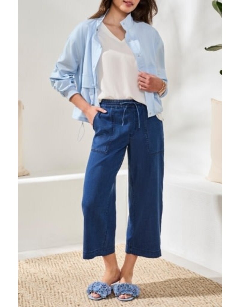 TRIBAL AUDREY WIDE CROP JOGGER-SEAHAVEN