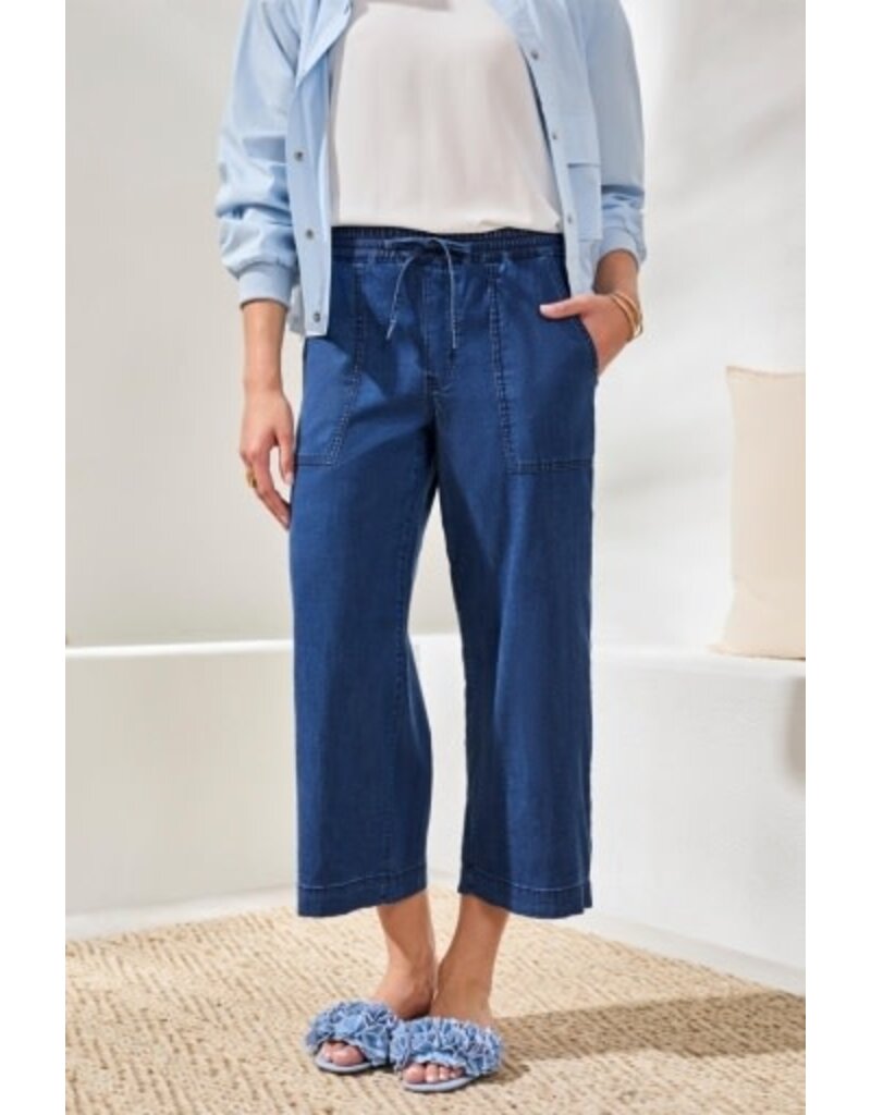 TRIBAL AUDREY WIDE CROP JOGGER-SEAHAVEN