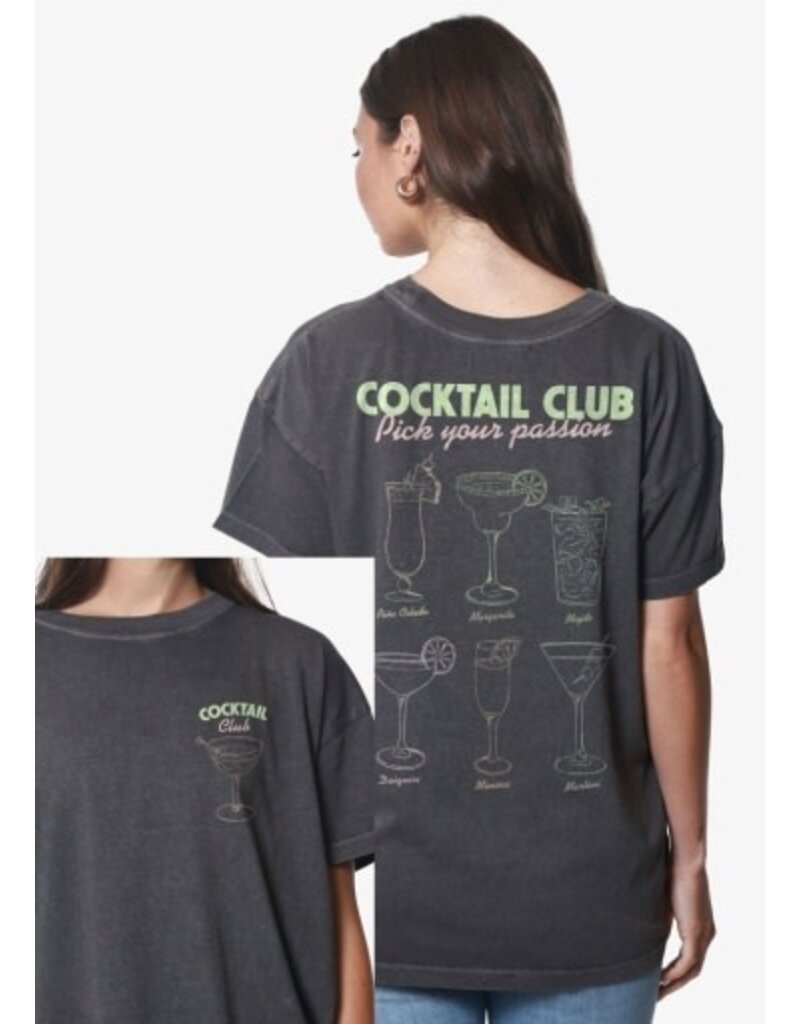 Railtown Apparel Group COCKTAIL CLUB OVERSIZED TEE