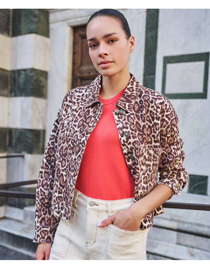 SCARLET LEOPARD JACKET