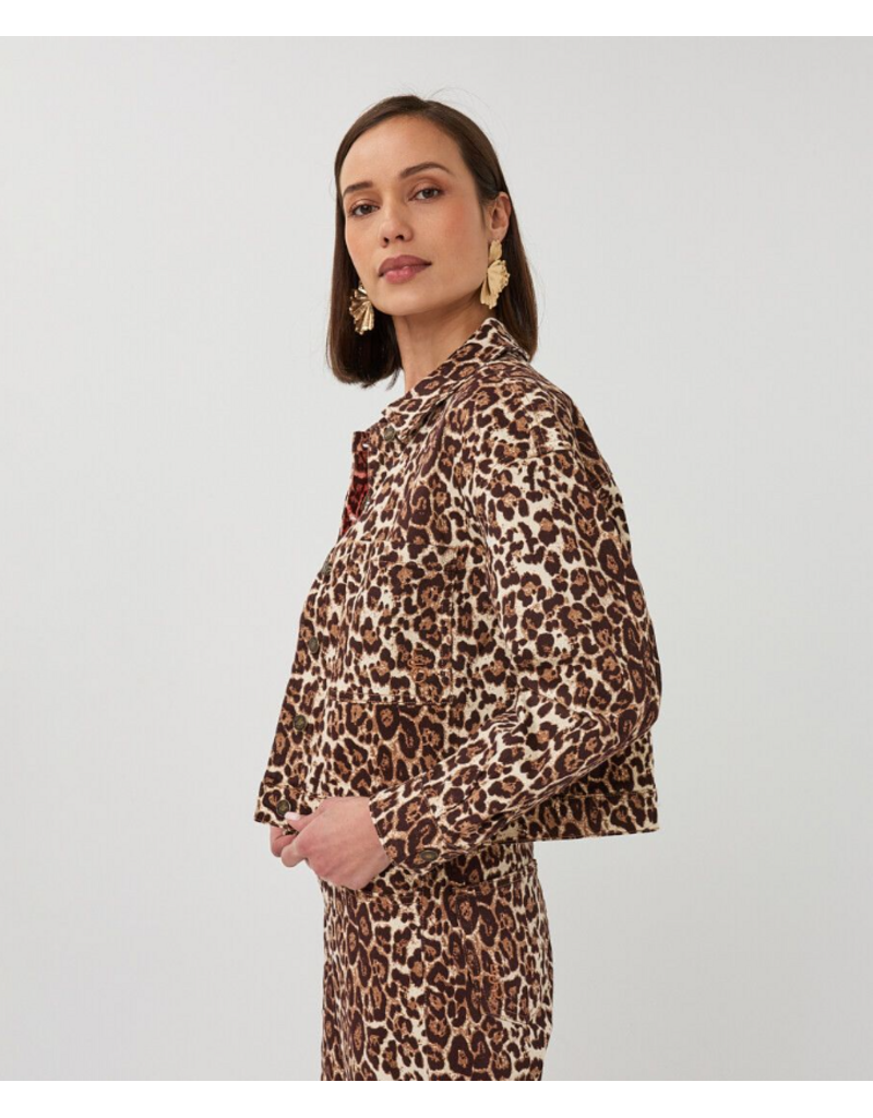 SCARLET LEOPARD JACKET
