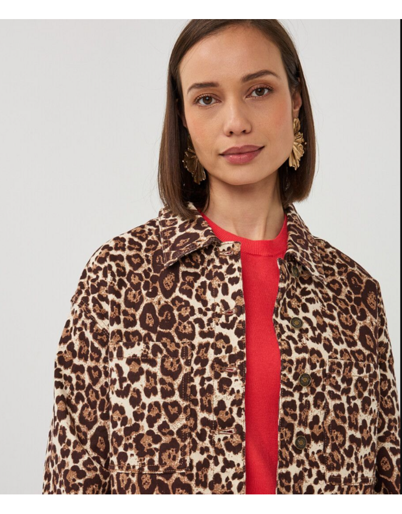 SCARLET LEOPARD JACKET